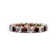 1 - Tiffany 3.18 ctw Red Garnet and Diamond (3.40 mm) Eternity Band 