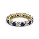 3 - Tiffany 3.00 ctw Blue Sapphire and Diamond (3.40 mm) Eternity Band 
