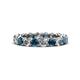 1 - Tiffany 3.00 ctw Blue Diamond and Diamond (3.40 mm) Eternity Band 
