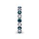 6 - Tiffany 3.00 ctw Blue Diamond and Diamond (3.40 mm) Eternity Band 