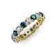 4 - Tiffany 3.00 ctw Blue Diamond and Diamond (3.40 mm) Eternity Band 
