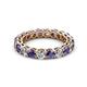 3 - Tiffany 2.90 ctw Iolite and Diamond (3.40 mm) Eternity Band 