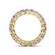 5 - Tiffany 3.08 ctw Pink Sapphire and Diamond (3.40 mm) Eternity Band 