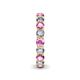 6 - Tiffany 3.08 ctw Pink Sapphire and Diamond (3.40 mm) Eternity Band 