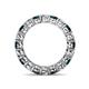 5 - Tiffany 2.90 ctw London Blue Topaz and Diamond (3.40 mm) Eternity Band 
