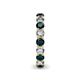 6 - Tiffany 2.90 ctw London Blue Topaz and Diamond (3.40 mm) Eternity Band 