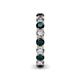 6 - Tiffany 2.90 ctw London Blue Topaz and Diamond (3.40 mm) Eternity Band 