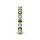 6 - Tiffany 3.18 ctw Green Garnet and Diamond (3.40 mm) Eternity Band 