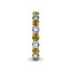 6 - Tiffany 2.90 ctw Citrine and Diamond (3.40 mm) Eternity Band 