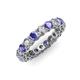 4 - Tiffany 3.00 ctw Tanzanite and Diamond (3.40 mm) Eternity Band 