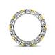 5 - Tiffany 3.08 ctw Yellow Sapphire and Diamond (3.40 mm) Eternity Band 