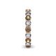 6 - Tiffany 3.00 ctw Smoky Quartz and Diamond (3.40 mm) Eternity Band 