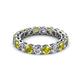 3 - Tiffany 3.00 ctw Yellow Diamond and Diamond (3.40 mm) Eternity Band 