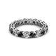 3 - Tiffany 3.10 ctw Black Diamond and Lab Grown Diamond (3.40 mm) Eternity Band 