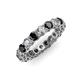 4 - Tiffany 3.10 ctw Black Diamond and Lab Grown Diamond (3.40 mm) Eternity Band 