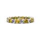 1 - Tiffany 2.90 ctw Citrine and Lab Grown Diamond (3.40 mm) Eternity Band 