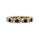 1 - Tiffany 3.18 ctw Red Garnet and Lab Grown Diamond (3.40 mm) Eternity Band 