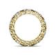 5 - Tiffany 3.00 ctw Smoky Quartz and Lab Grown Diamond (3.40 mm) Eternity Band 