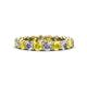 1 - Tiffany 3.08 ctw Yellow Sapphire and Lab Grown Diamond (3.40 mm) Eternity Band 