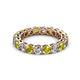 3 - Tiffany 3.00 ctw Yellow Diamond and Lab Grown Diamond (3.40 mm) Eternity Band 