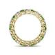 5 - Tiffany 3.18 ctw Green Garnet and Lab Grown Diamond (3.40 mm) Eternity Band 
