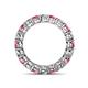5 - Tiffany 3.00 ctw Pink Tourmaline and Lab Grown Diamond (3.40 mm) Eternity Band 