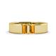 1 - Carter 0.50 ctw Baguette Shape Citrine Two Stone Men Wedding Band (5 mm) 