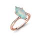 4 - Solina 1.12 ctw Marquise Shape Opal accented Lab Grown Diamond Hidden Halo Women Engagement Ring 