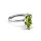 3 - Solina 2.14 ctw Marquise Shape Peridot accented Lab Grown Diamond Hidden Halo Women Engagement Ring 