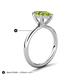 5 - Solina 2.14 ctw Marquise Shape Peridot accented Lab Grown Diamond Hidden Halo Women Engagement Ring 