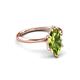 3 - Solina 2.14 ctw Marquise Shape Peridot accented Lab Grown Diamond Hidden Halo Women Engagement Ring 