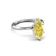 3 - Solina 2.28 ctw Marquise Shape Created Yellow Sapphire accented Lab Grown Diamond Hidden Halo Women Engagement Ring 