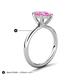 5 - Solina 2.28 ctw Marquise Shape Created Pink Sapphire accented Lab Grown Diamond Hidden Halo Women Engagement Ring 