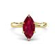 1 - Solina 2.24 ctw Marquise Shape Created Ruby accented Lab Grown Diamond Hidden Halo Women Engagement Ring 