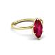 3 - Solina 2.24 ctw Marquise Shape Created Ruby accented Lab Grown Diamond Hidden Halo Women Engagement Ring 