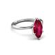 3 - Solina 2.24 ctw Marquise Shape Created Ruby accented Lab Grown Diamond Hidden Halo Women Engagement Ring 
