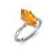 4 - Solina 1.74 ctw Marquise Shape Citrine accented Lab Grown Diamond Hidden Halo Women Engagement Ring 