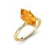 4 - Solina 1.74 ctw Marquise Shape Citrine accented Lab Grown Diamond Hidden Halo Women Engagement Ring 