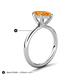 5 - Solina 1.74 ctw Marquise Shape Citrine accented Lab Grown Diamond Hidden Halo Women Engagement Ring 