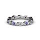 1 - Breanna 2.20 mm Iolite and Diamond Eternity Band 