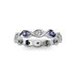 2 - Breanna 2.20 mm Iolite and Diamond Eternity Band 