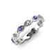 3 - Breanna 2.20 mm Iolite and Diamond Eternity Band 