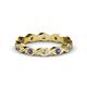 1 - Breanna 2.20 mm Iolite and Diamond Eternity Band 