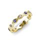 3 - Breanna 2.20 mm Iolite and Diamond Eternity Band 