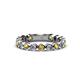 1 - Ashlyn 2.30 mm Citrine and Diamond 3/4 Eternity Band 
