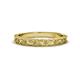1 - Florie Retro Floral Engraved Wedding Band 