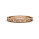 1 - Florie Retro Floral Engraved Wedding Band 