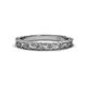1 - Florie Retro Floral Engraved Wedding Band 