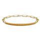 1 - Lily 0.92 ctw Citrine Paperclip Links Tennis  Bracelet 