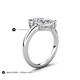 5 - Amoura 2.00 ctw GIA Certified Pear Shape Natural Diamond (8 x 6 mm) Women Toi Et Moi Engagement Ring 